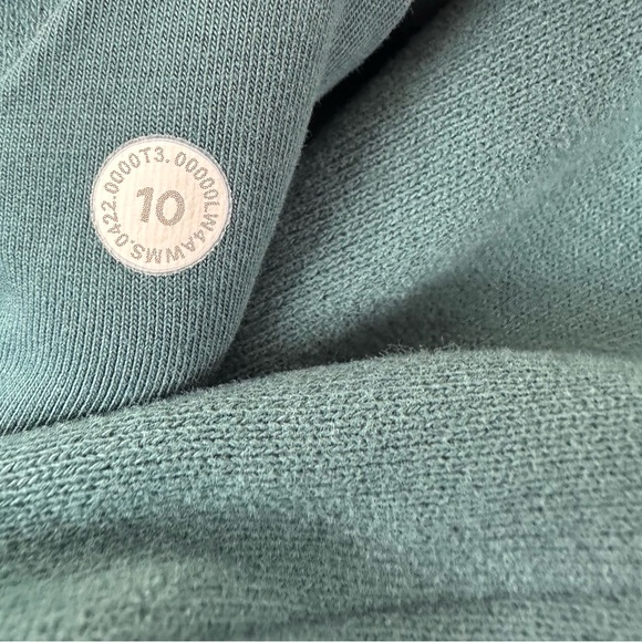 Lululemon Light Cotton Scuba Hoodie Size 10 Likely Color: Submarine, Full Zip - Picture 5 of 9